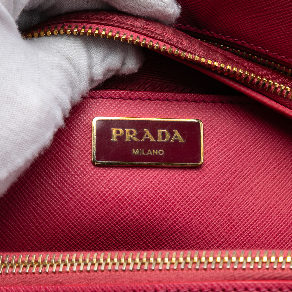 Pre-Loved Prada Large Saffiano Lux Galleria Double Zip Satchel - Picture 5 of 6
